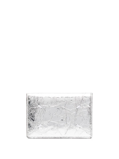 Maison Margiela metallic-finish cardholder outlook