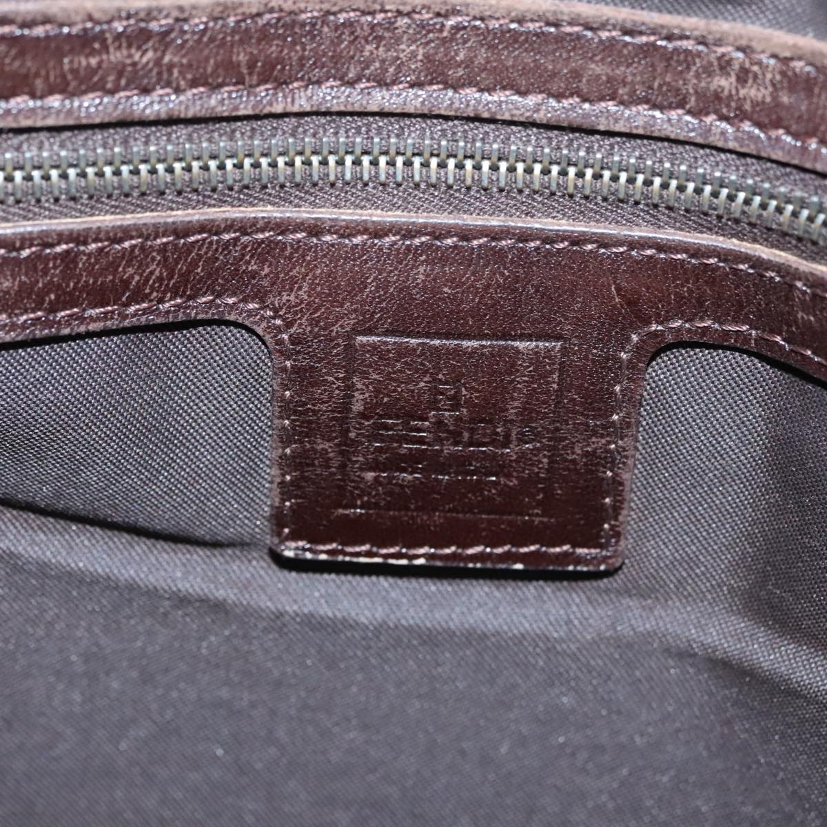 FENDI Zucca Canvas Tote Bag Brown Black - 16