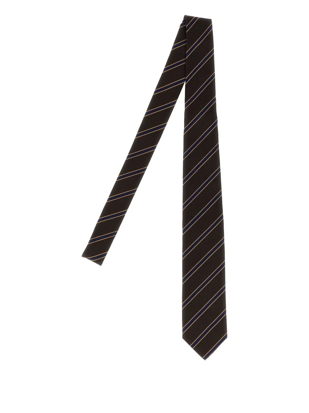 striped silk tie - 1