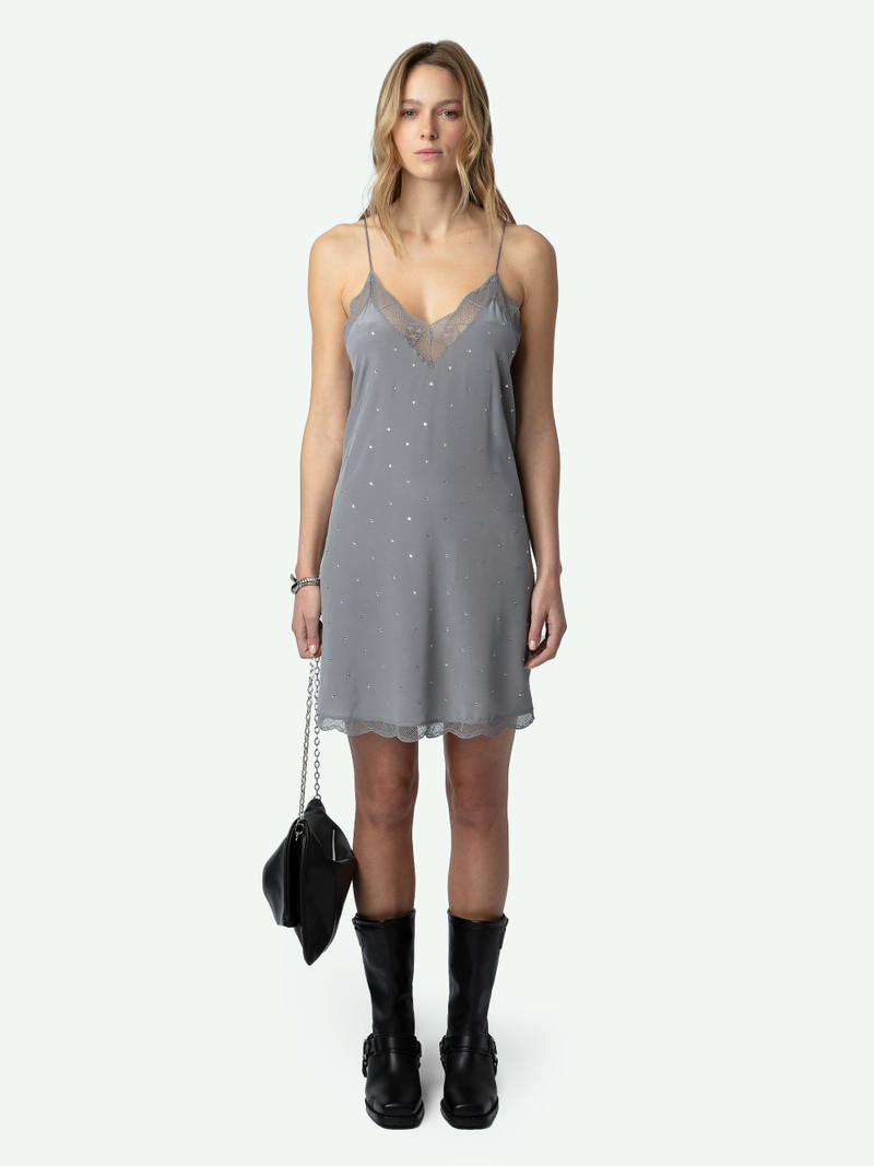 Zadig & Voltaire Ristyz Diamante Silk Dress outlook