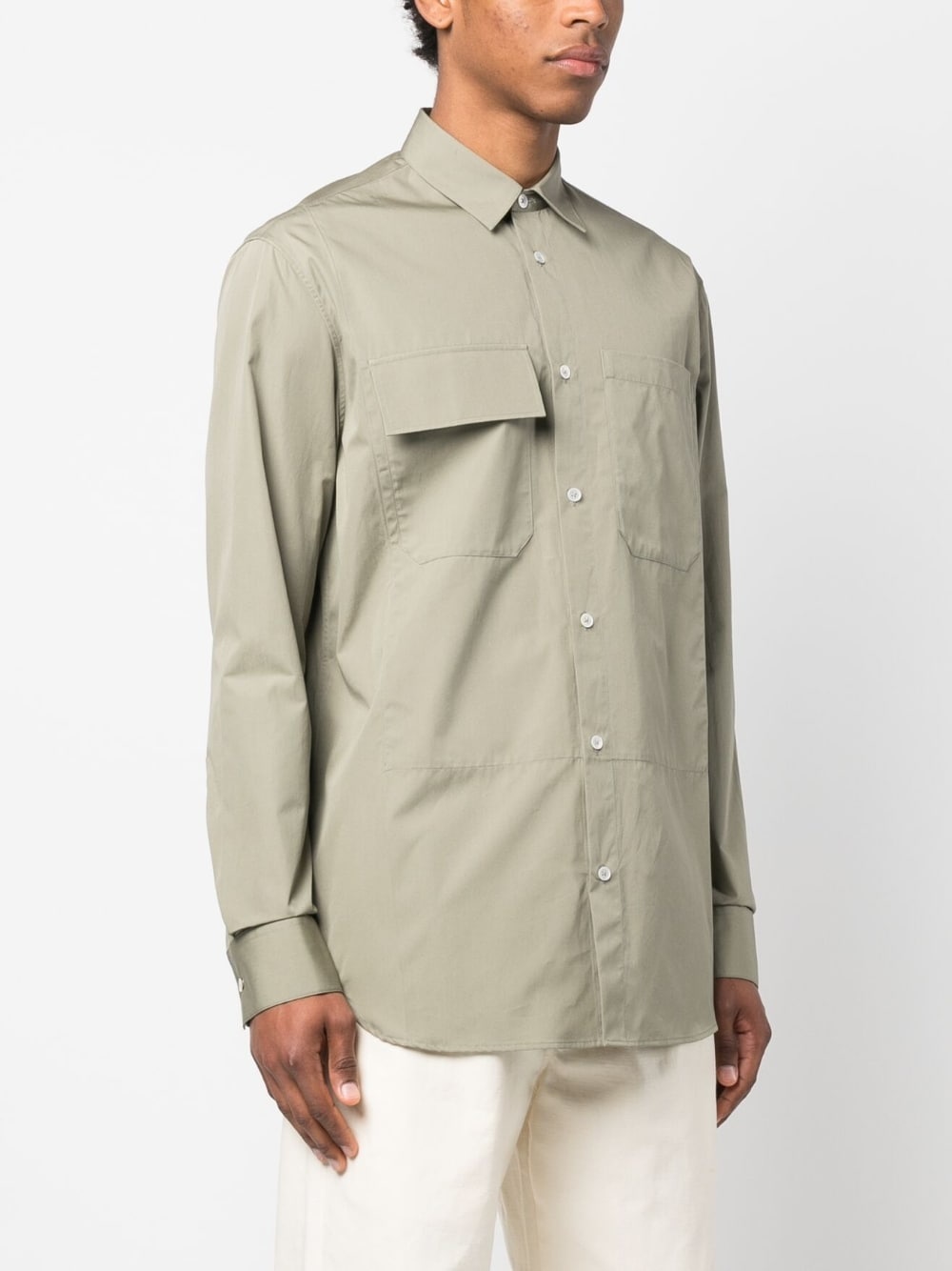 long-sleeve button-up shirt - 3