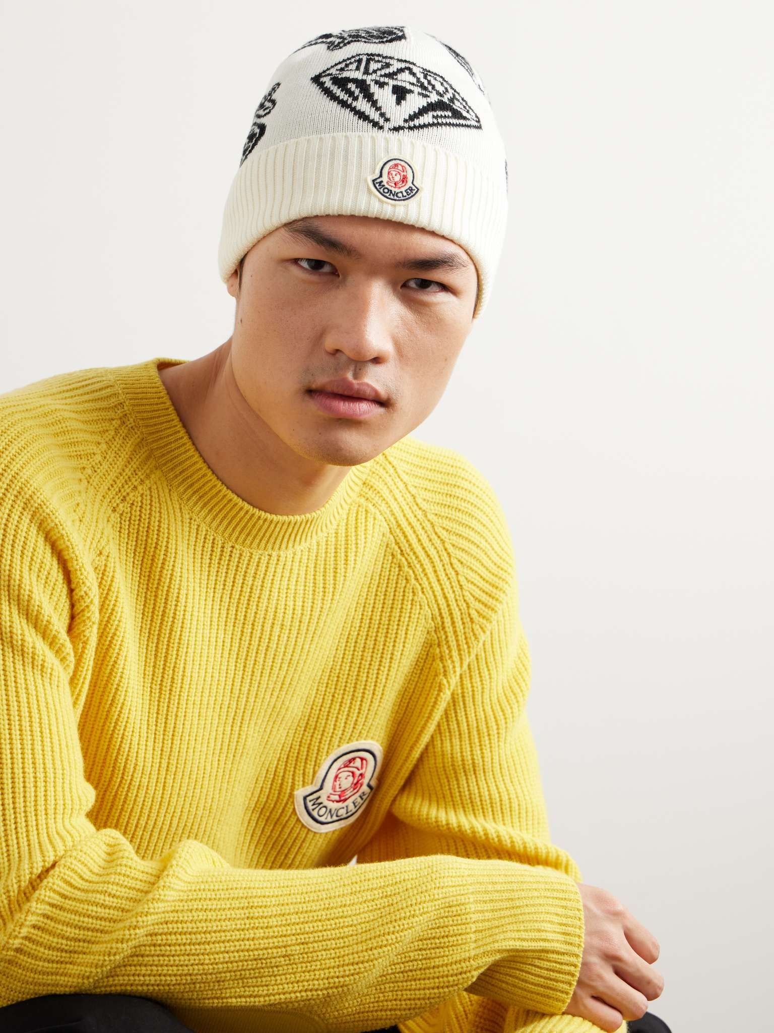 + Billionaires Boys Club Logo-Appliquéd Wool-Jacquard Beanie - 2