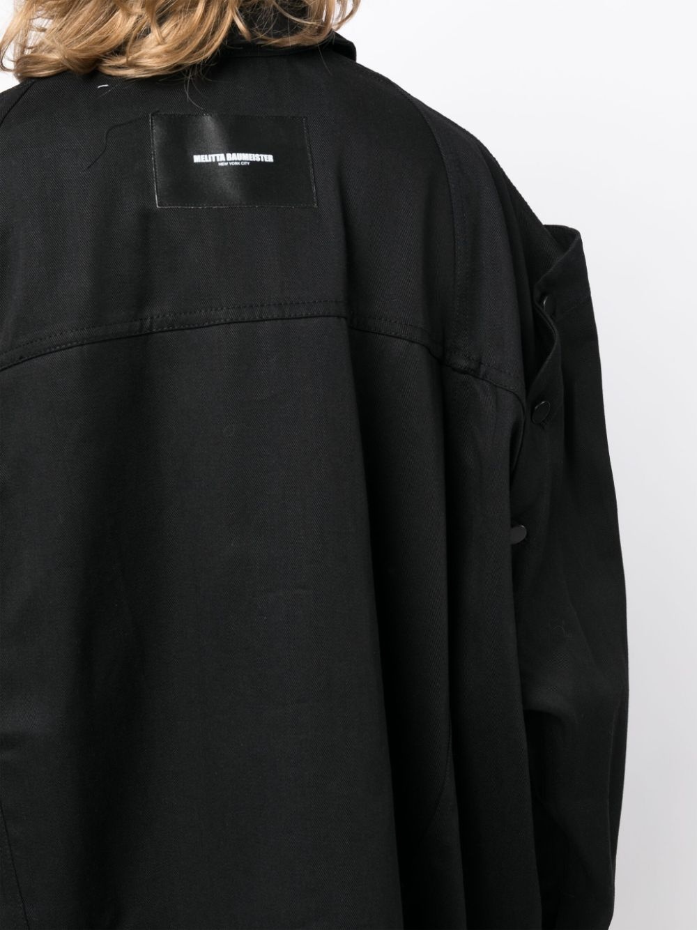 detachable-sleeve denim jacket - 5