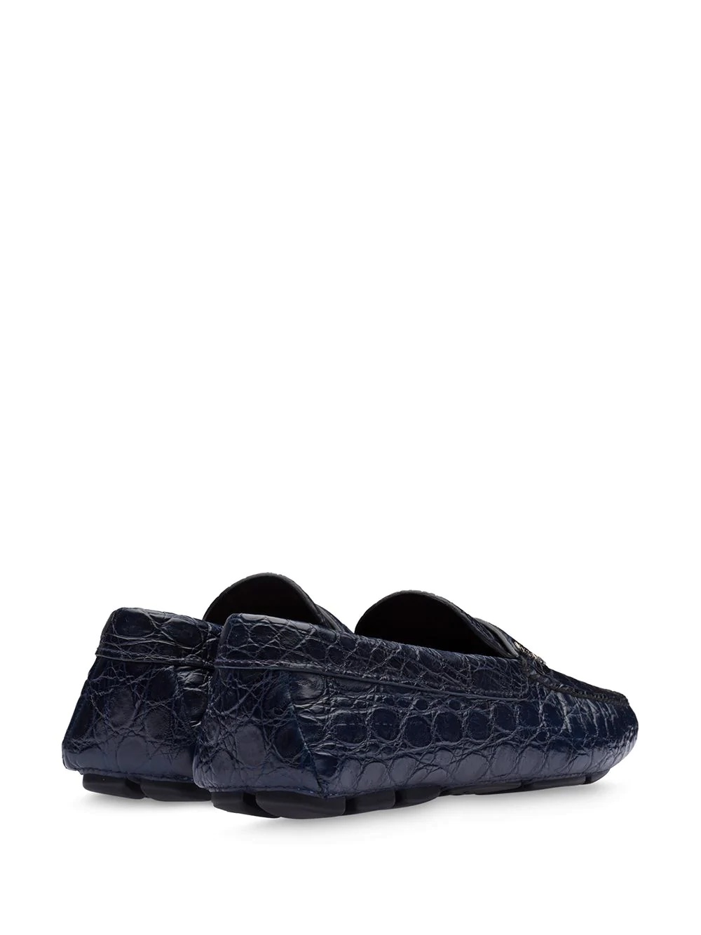 crocodile-effect penny-slot loafers - 3