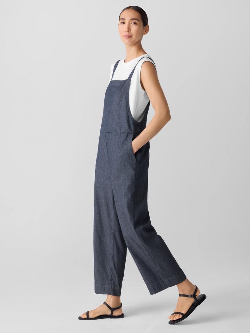Airy Organic Cotton Twill Overalls 3