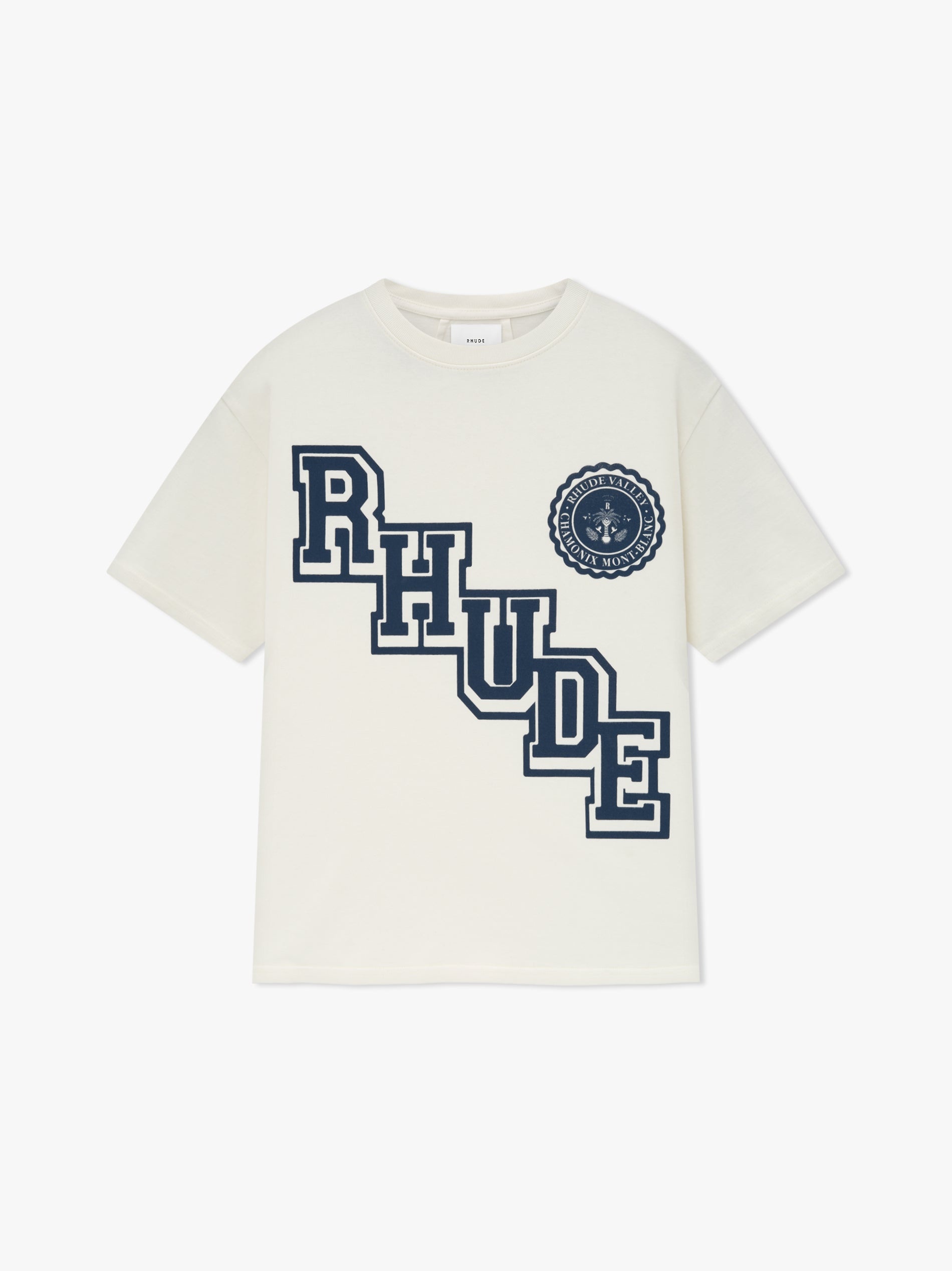 RHUDE COLLEGIATE CREST TEE - 1