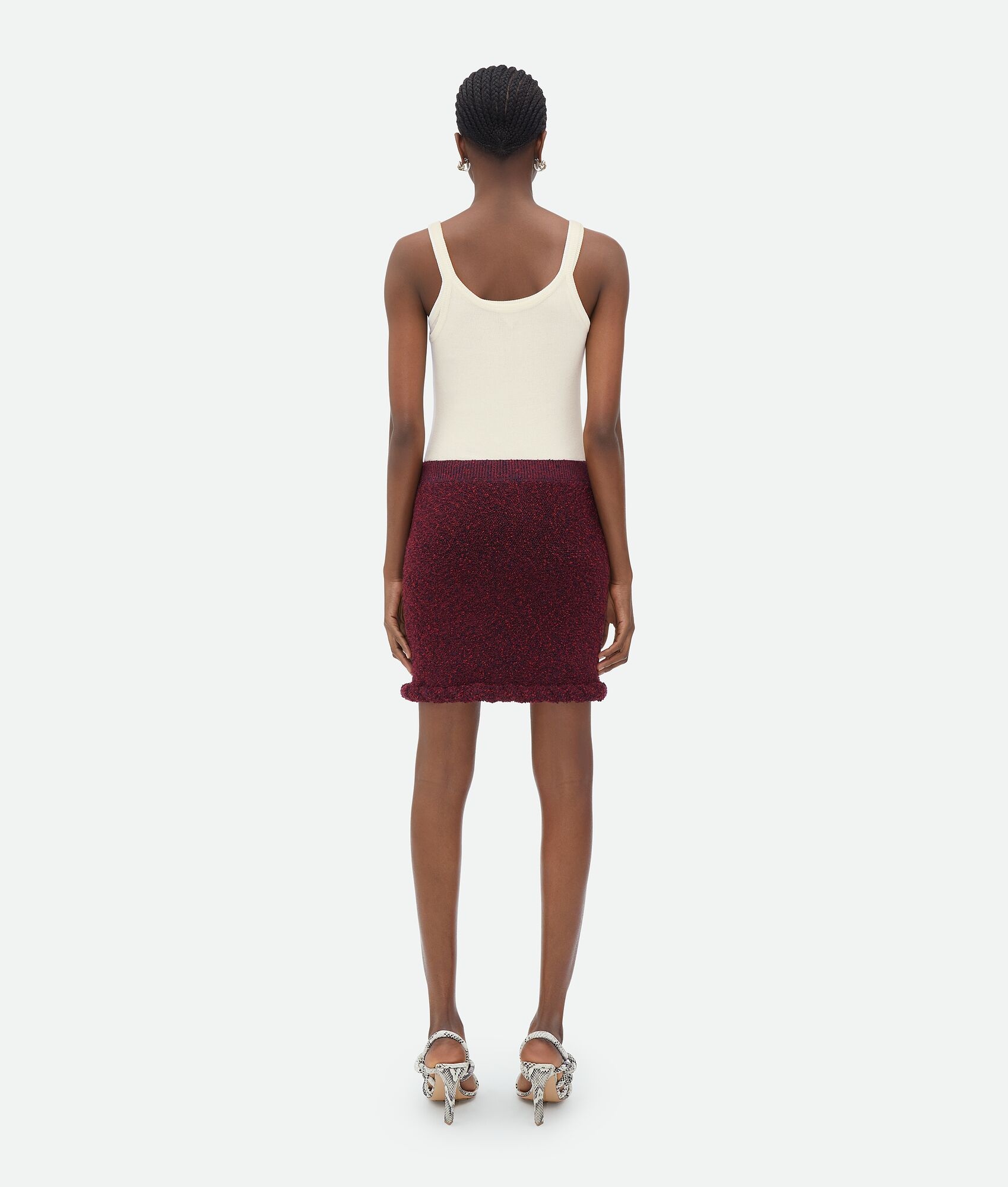 Towelling Viscose Mini Skirt - 3