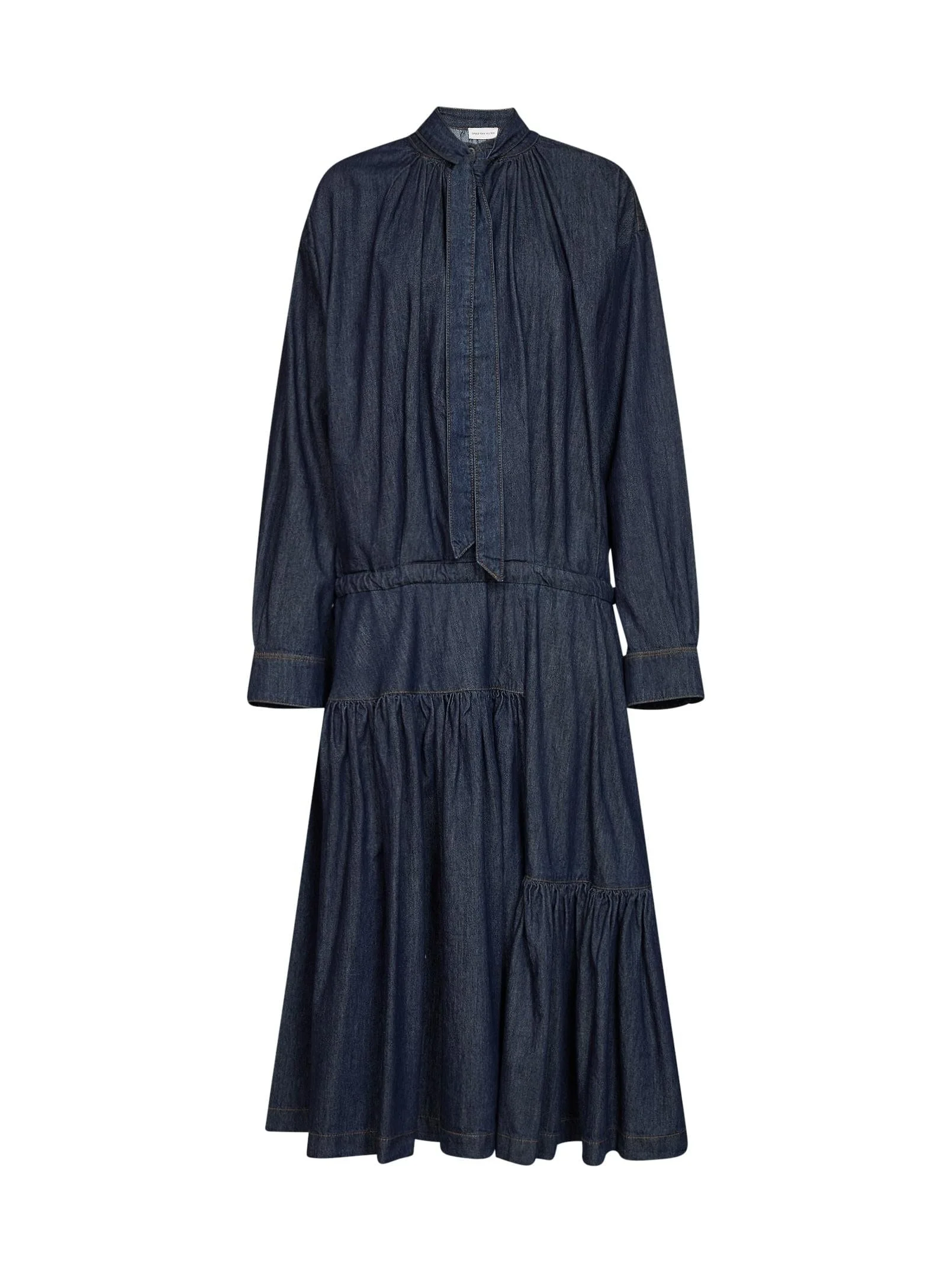 Dries Van Noten Women Indigo Cotton Denim Denvy Midi Dress - 1