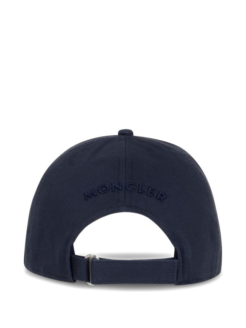 Moncler cotton gabardine logo patch cap outlook