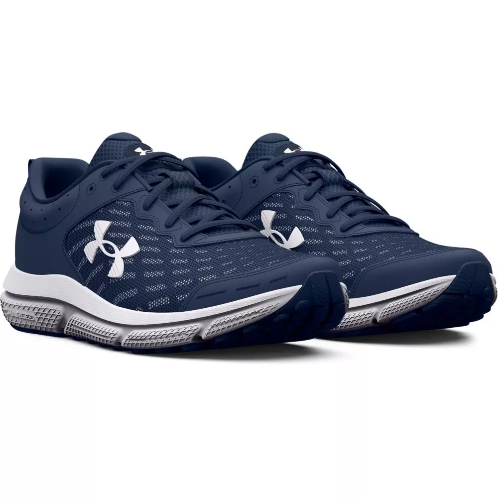 Charged Assert 10 "Academy/White" Men's Wide 4E Running Shoe - 5