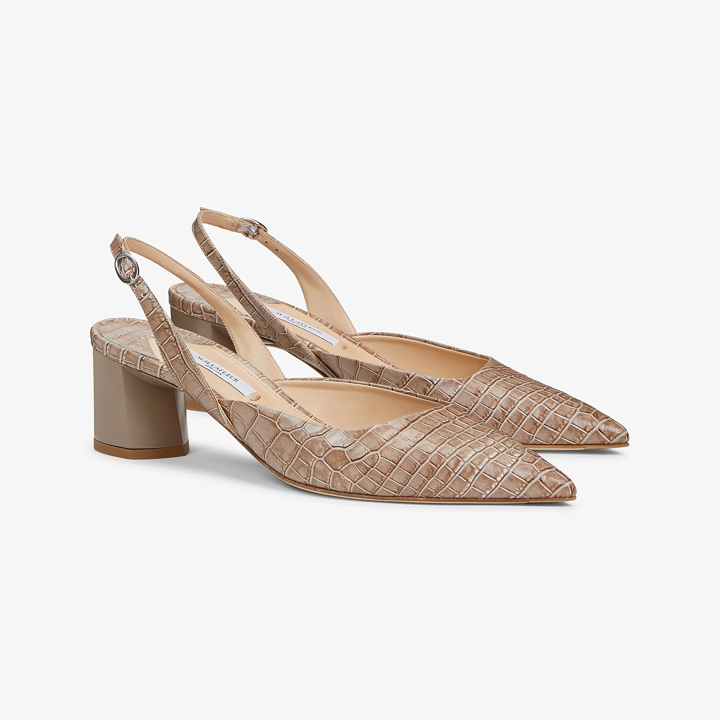 Irene Slingback - Embossed Croc - 1