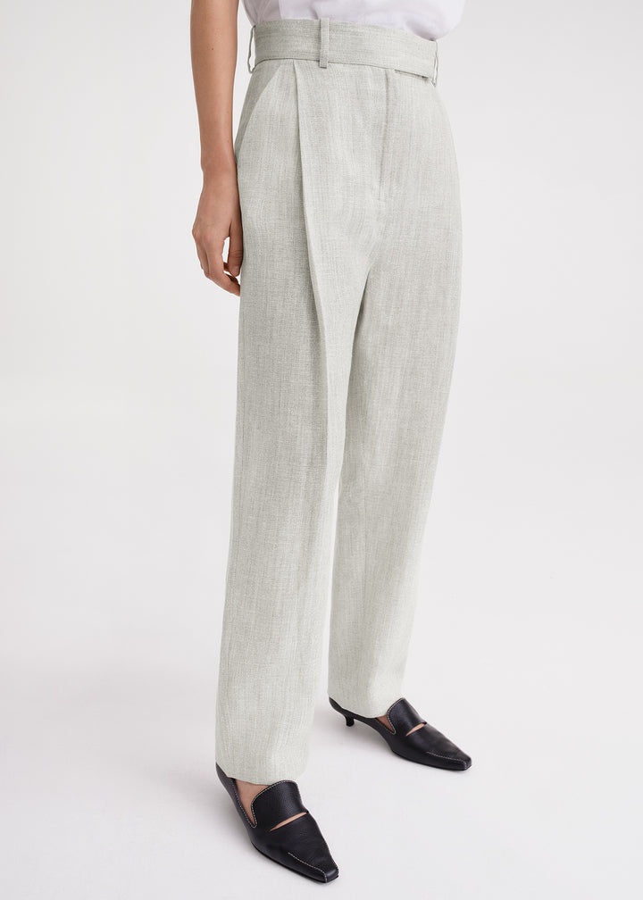 Deep pleat trousers mist mélange - 5