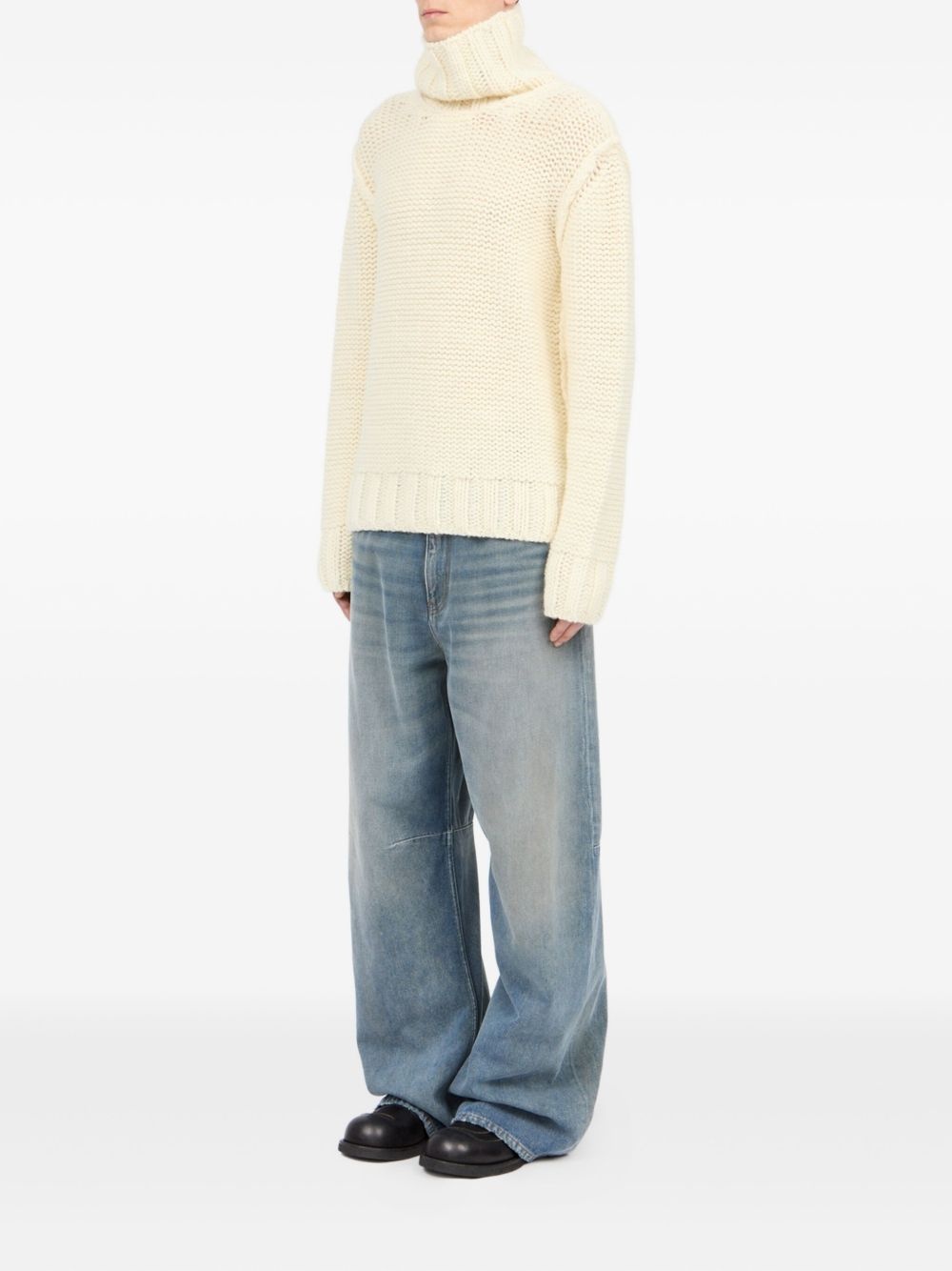 chunky-knit turtleneck sweater - 6