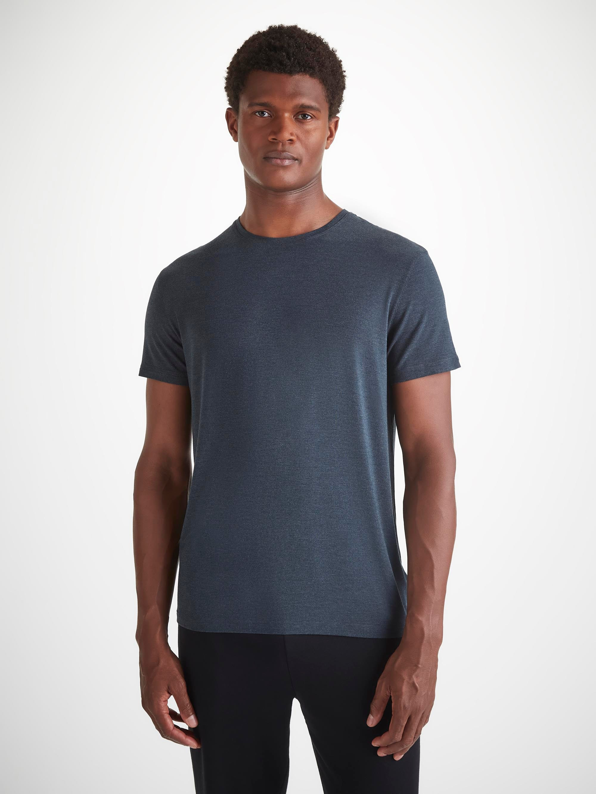 Men's T-Shirt Marlowe Micro Modal Stretch Anthracite - 7