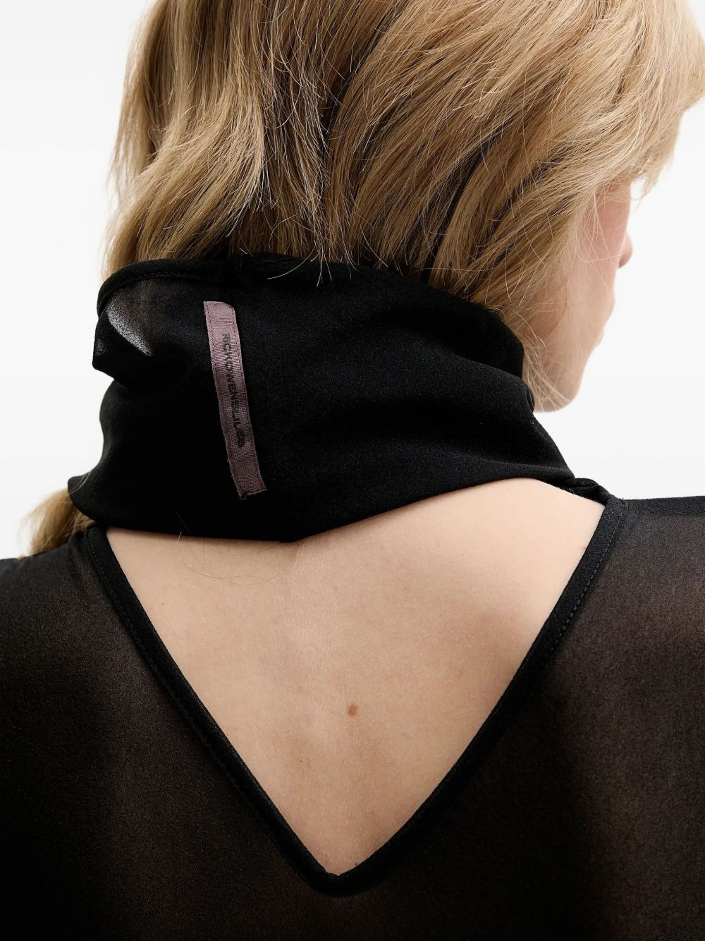 sheer high-neck top - 4