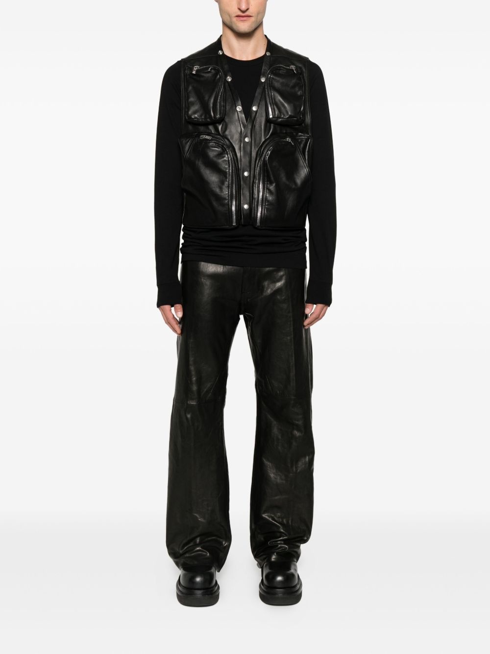 leather vest - 2