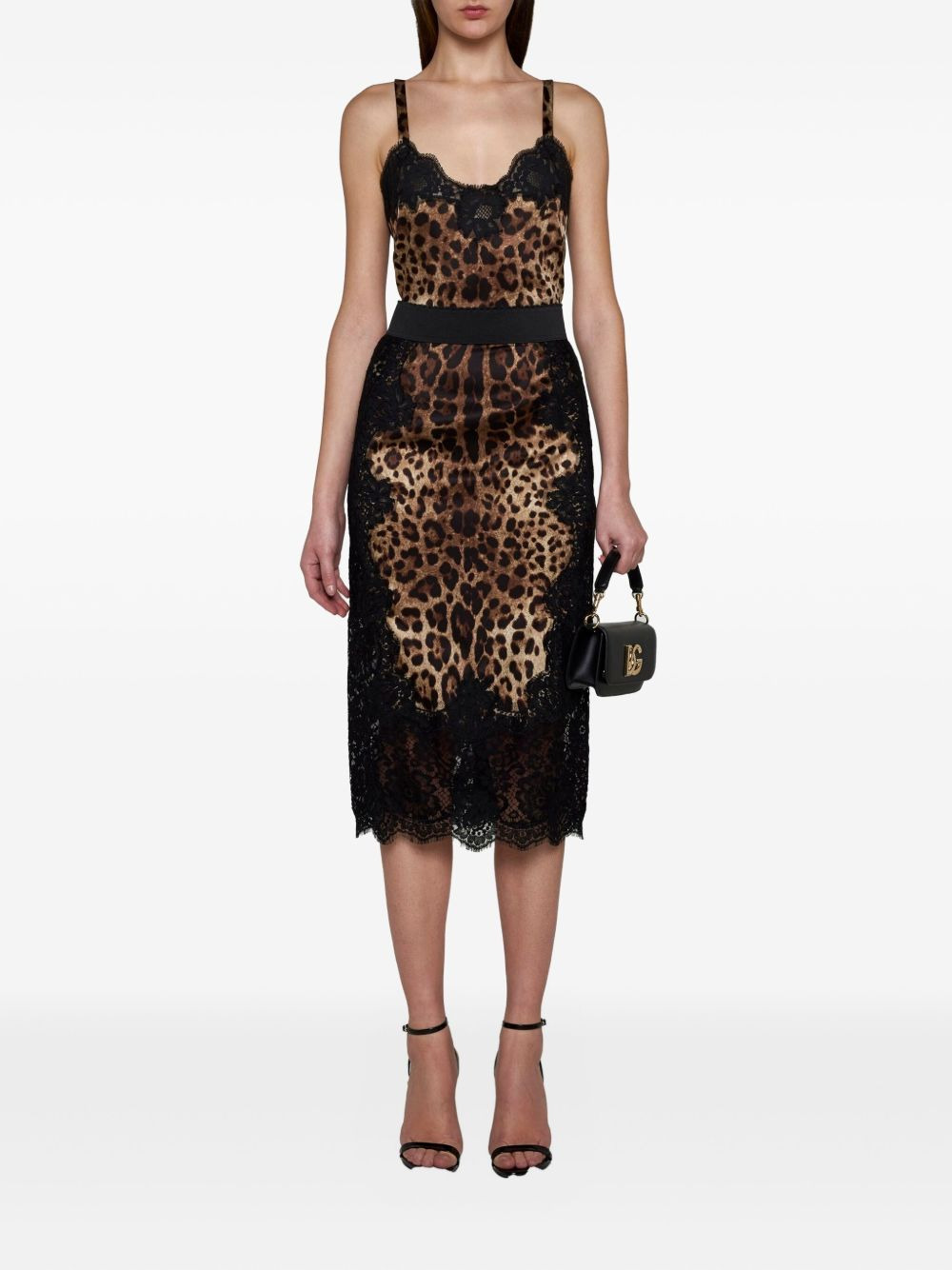 leopard-print pencil skirt - 2