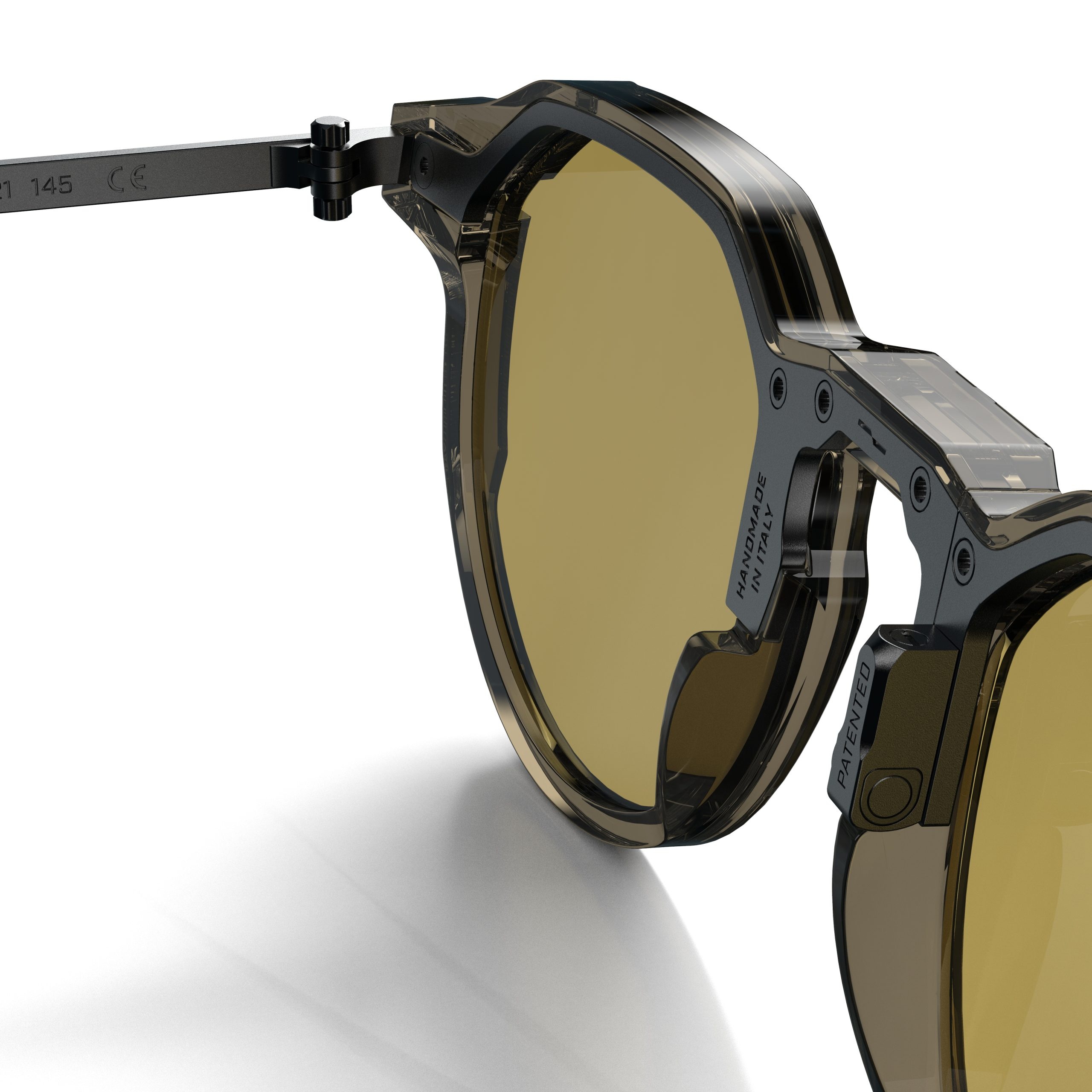 MOVITRA - Movitra – AM 03 D – Mud with Flash Yellow Lenses – Limited Edition - 4