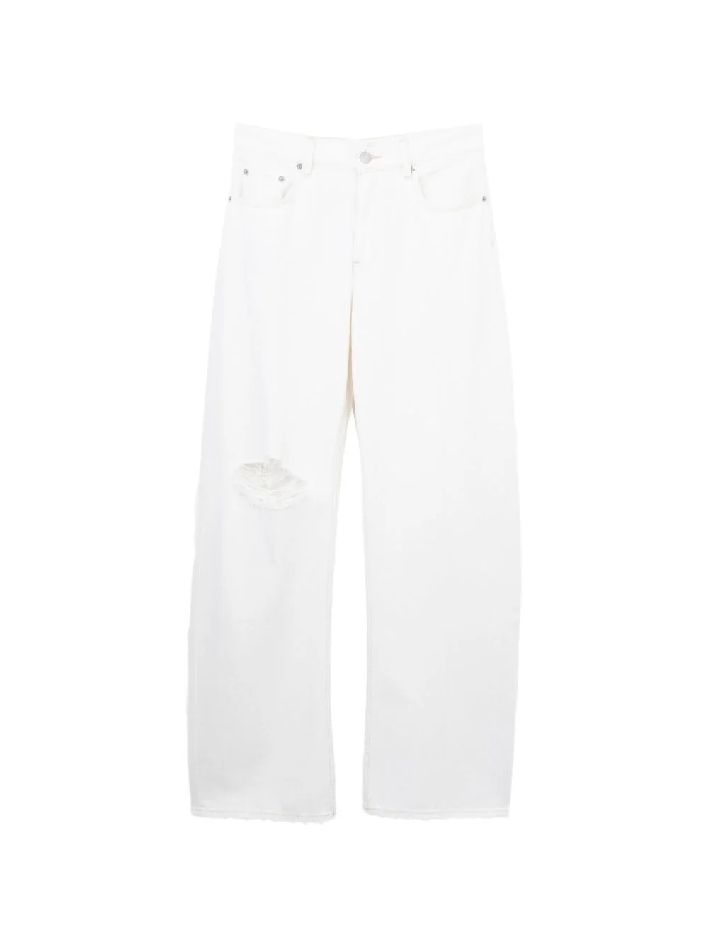 distressed bootcut jeans - 1