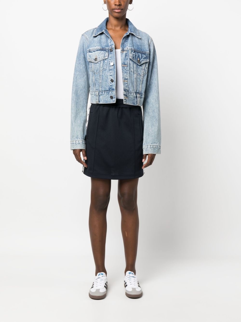 star-print cotton skirt - 2