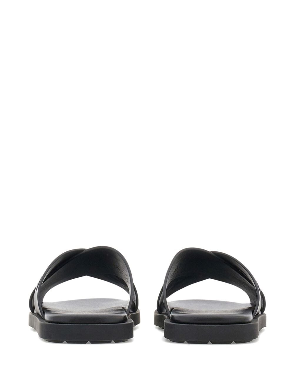 crossover-strap leather sandals - 3