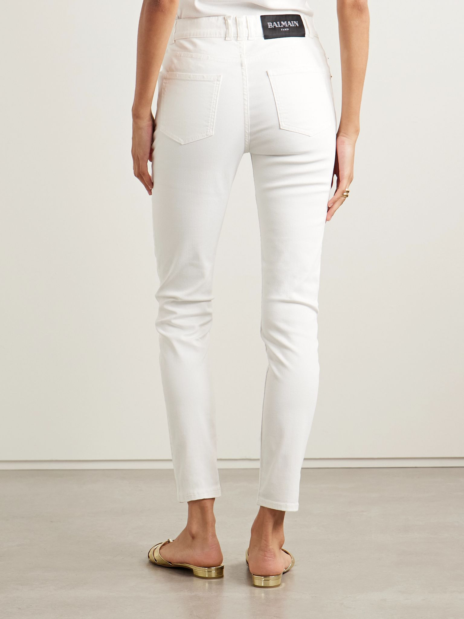 High-rise skinny jeans Off-white - 4