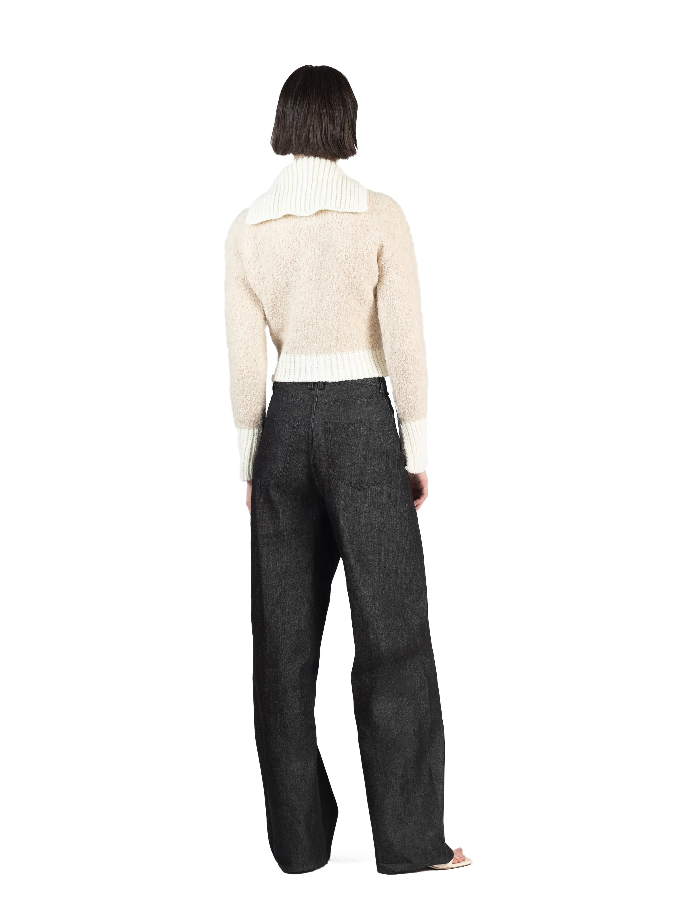 【関税込み】Elleme ブラック Plain Reverse バギージーンズ Elleme Baggy Black Denim Jeans | elleme | REVERSIBLE