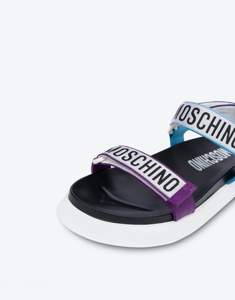 MULTI LOGO SANDALS - 4