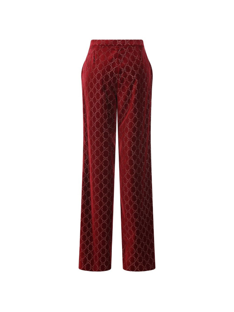 GUCCI velvet trousers outlook