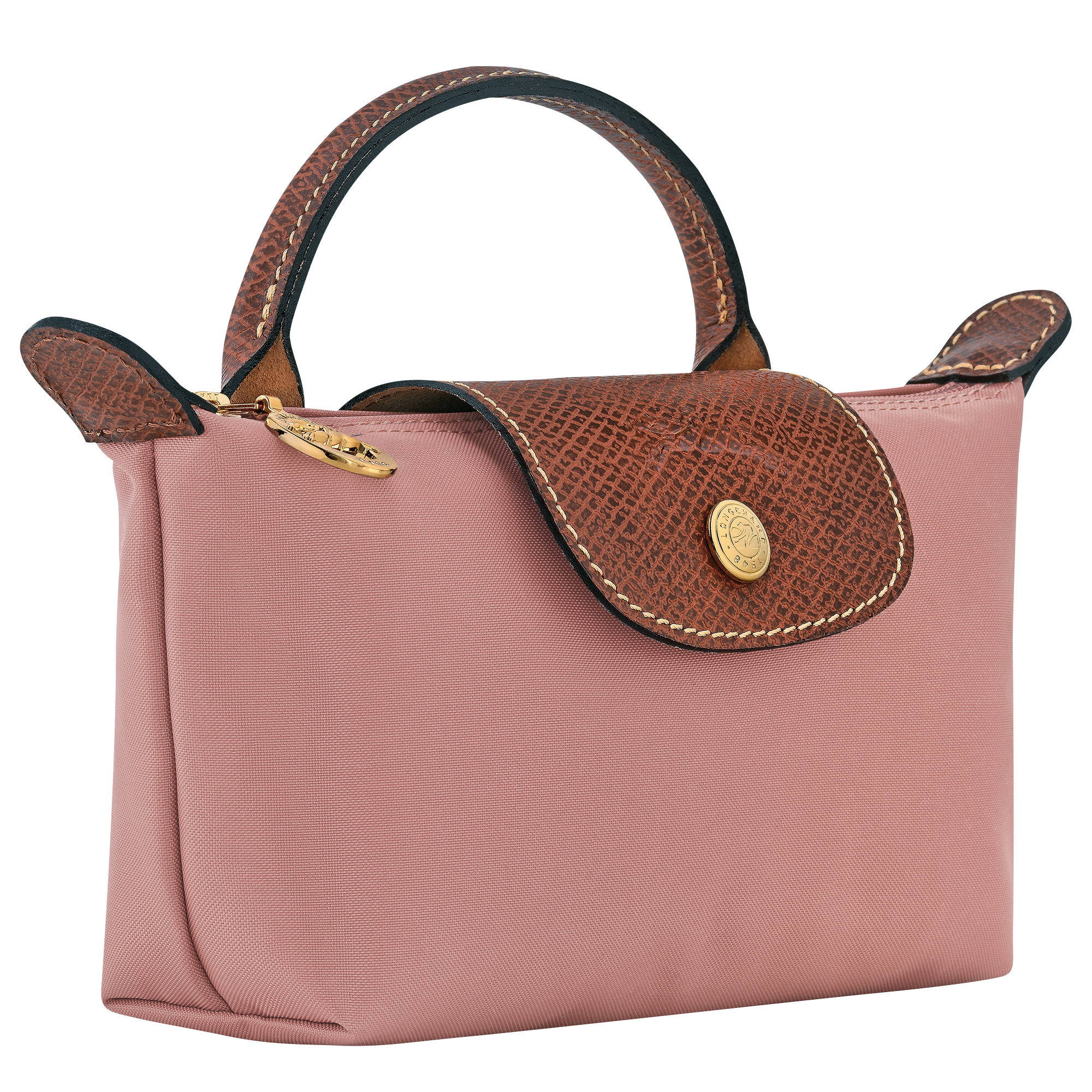 Le Pliage Original Pouch with handle Pink Tea - Recycled canvas - 3