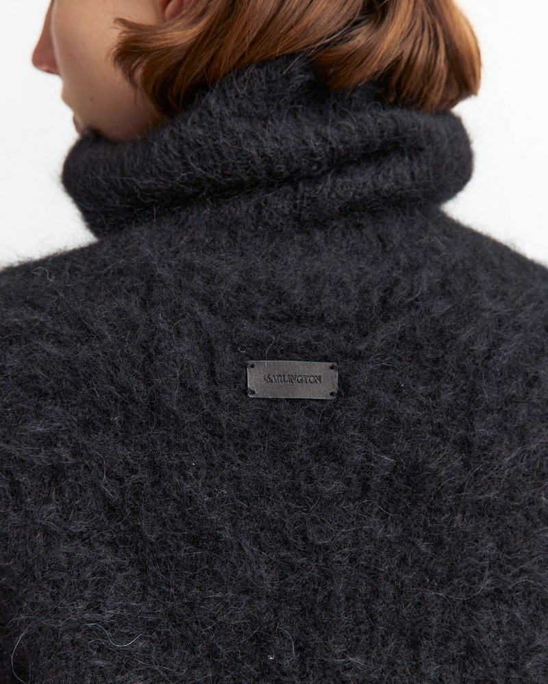 ROLL NECK SEPHIA JUMPER IN KNIT 5