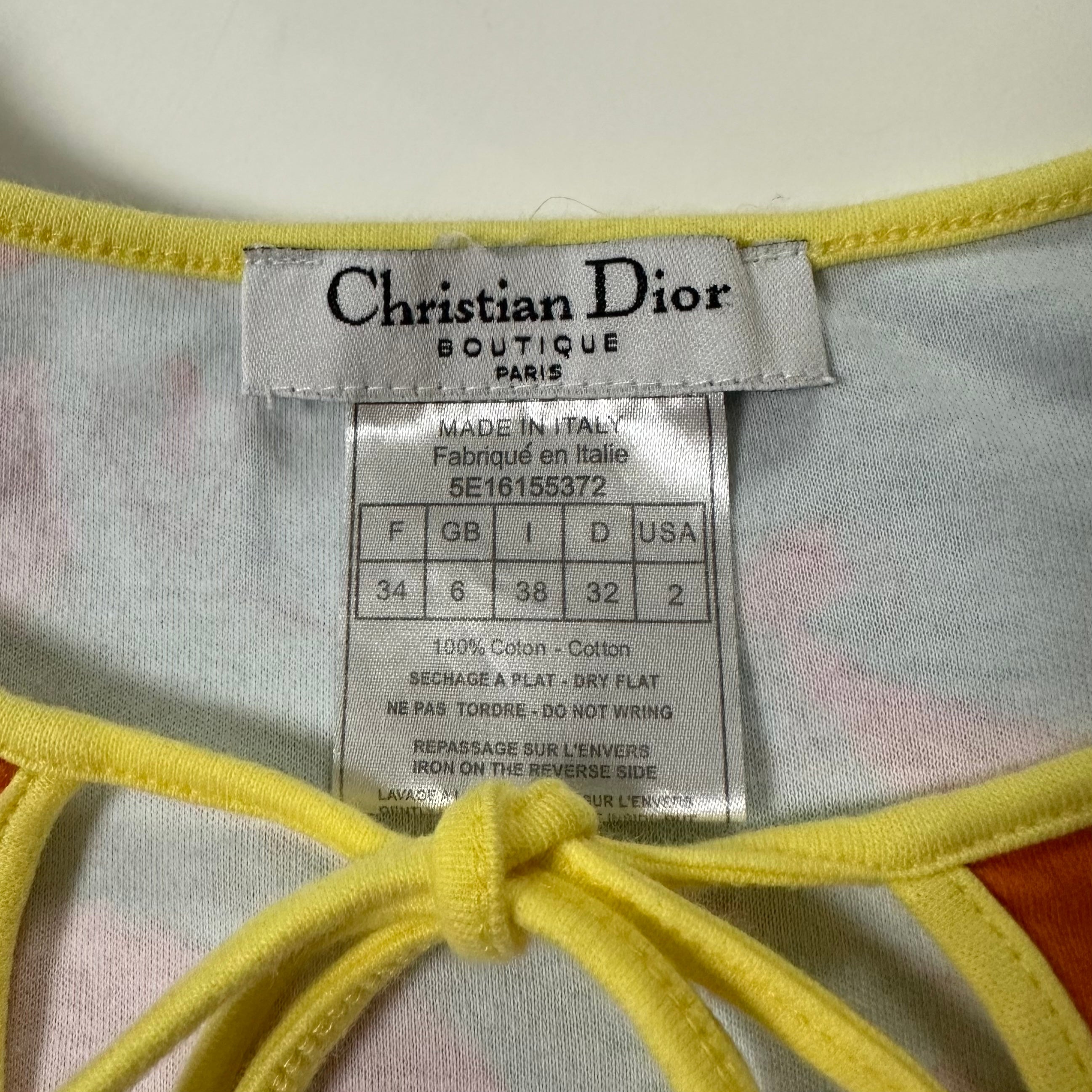 CHRISTIAN DIOR Spring Summer 2005 Graphic Print T-Shirt - 5
