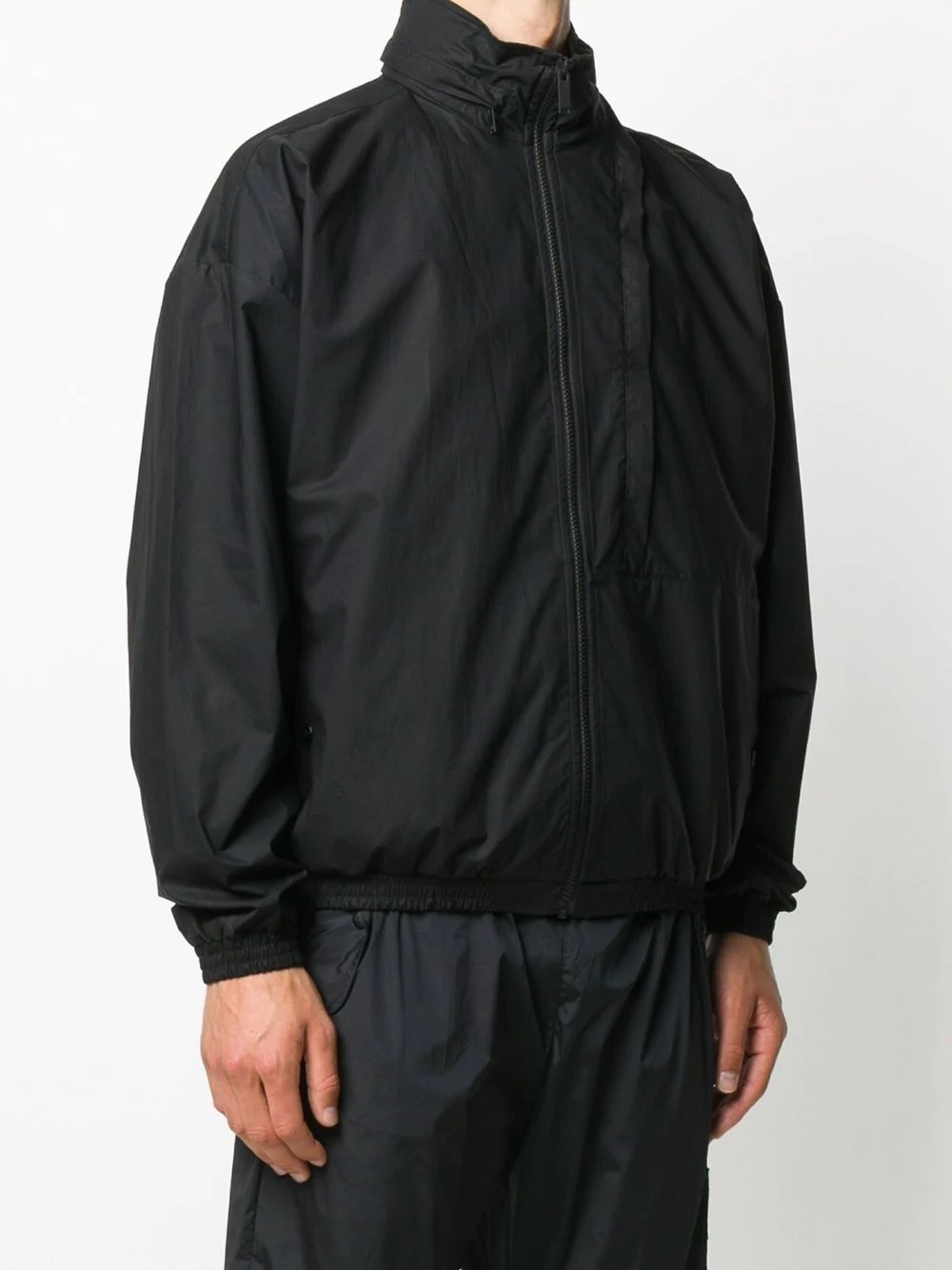 logo-print zip-up track jacket - 4