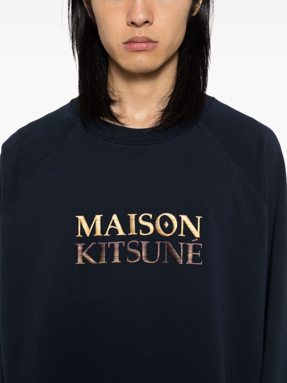 embroidered logo sweater - 5