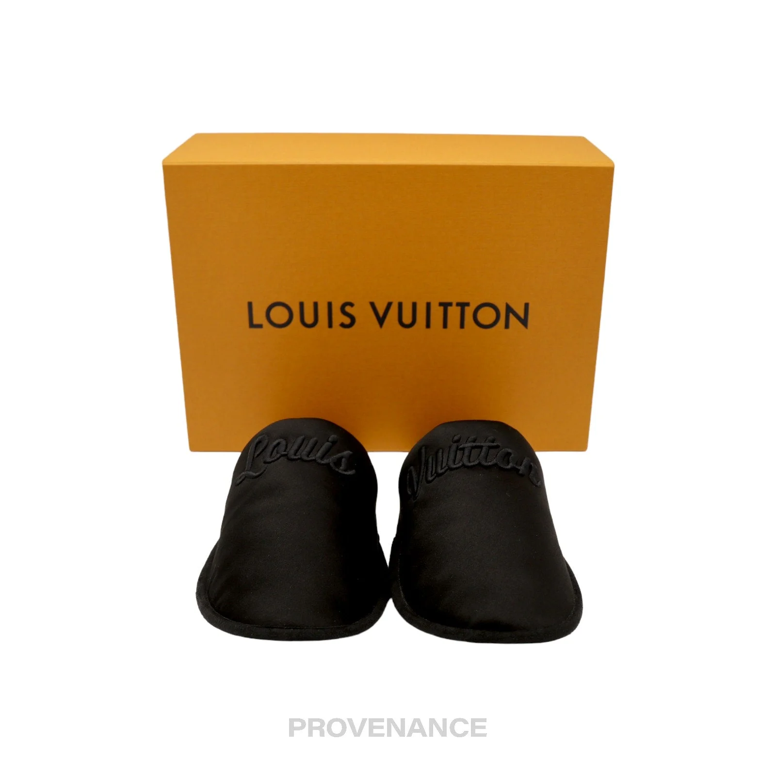 Louis Vuitton Slipper - Script Embroidered Black - 1