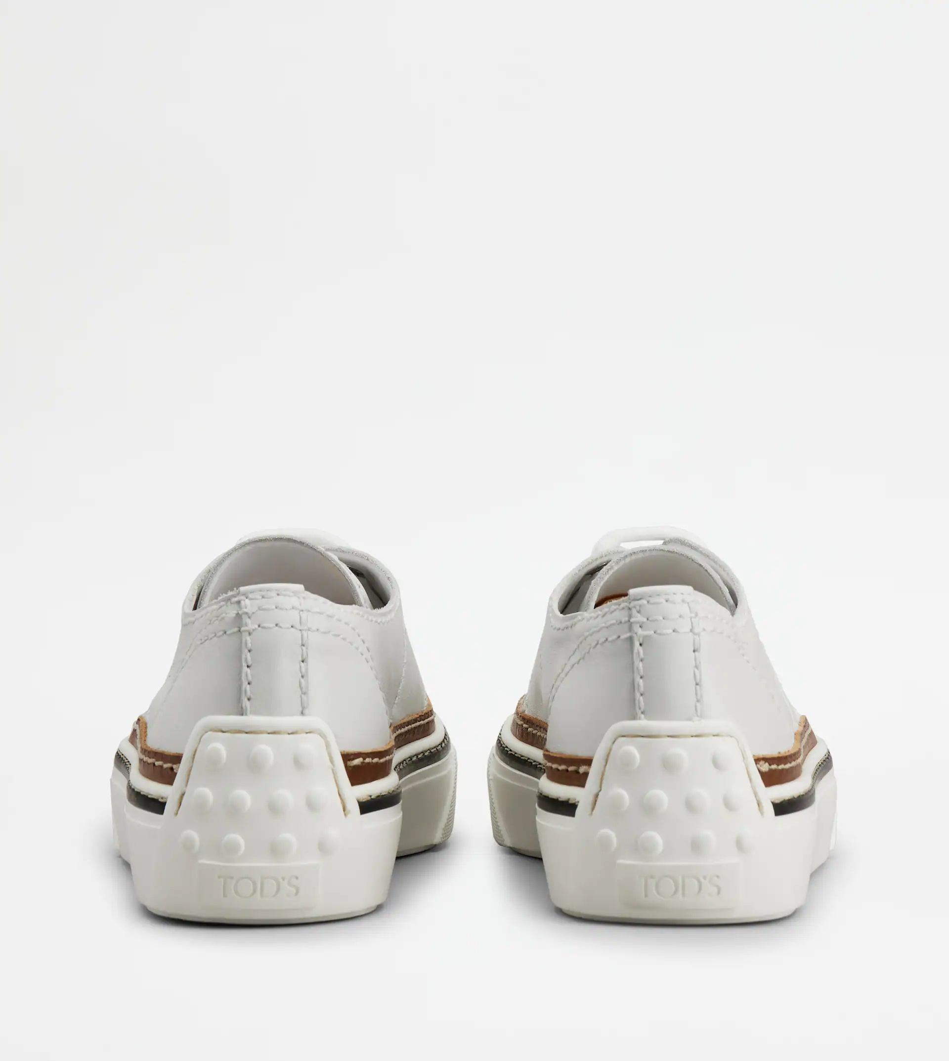 SNEAKERS IN LEATHER - WHITE - 2