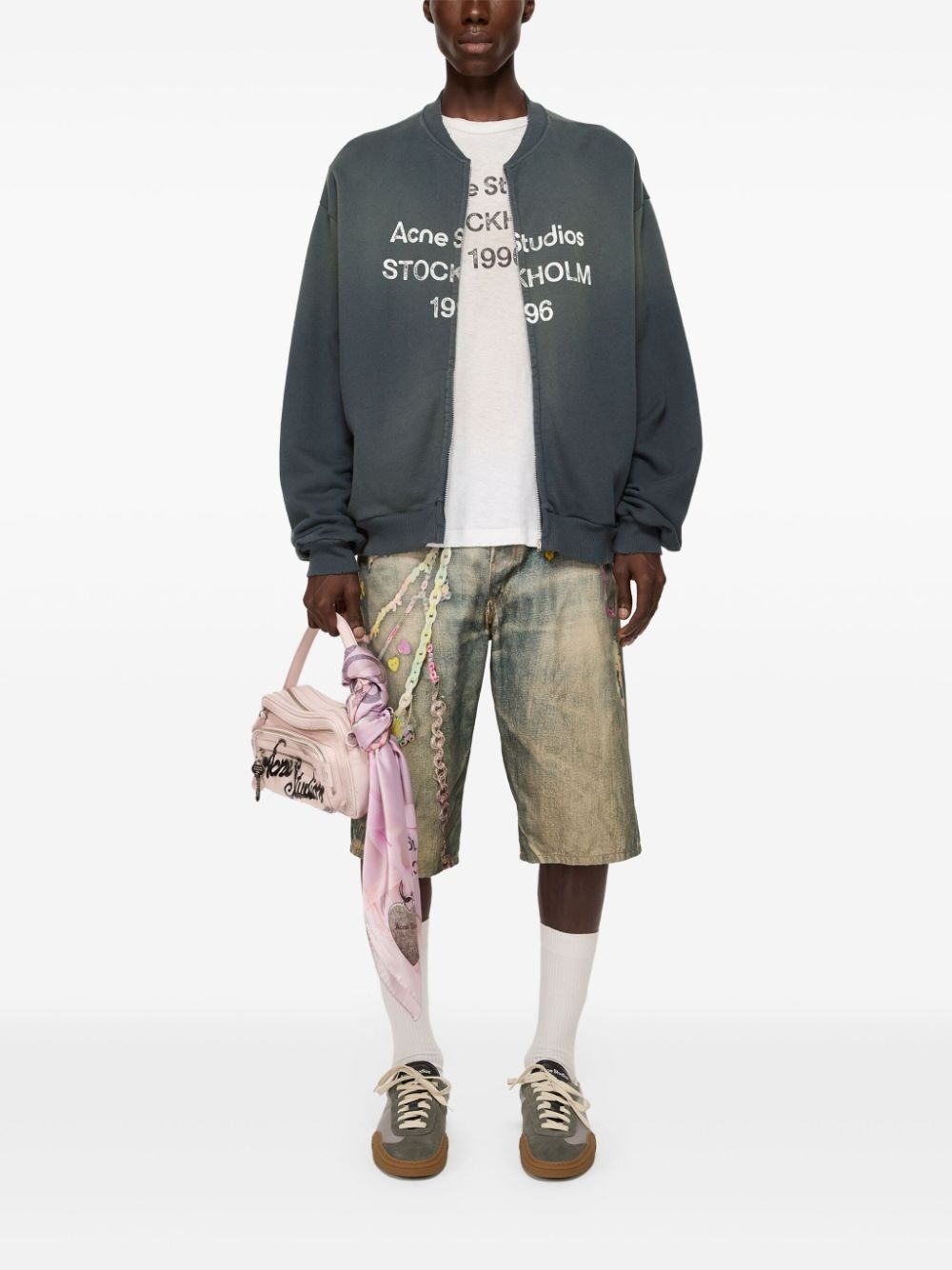 zip-up sweatshirt - 3