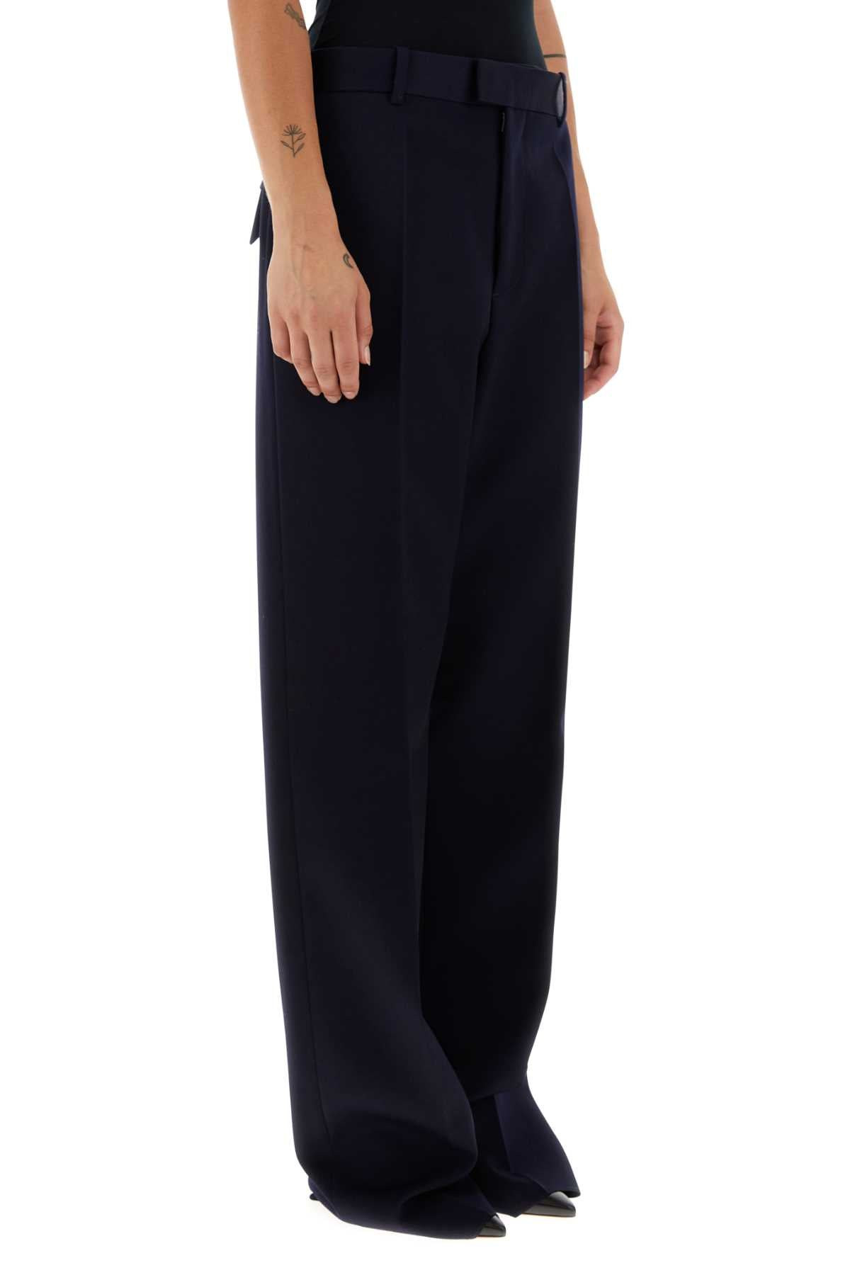 Bottega Veneta Women Dark Blue Wool Pant - 3