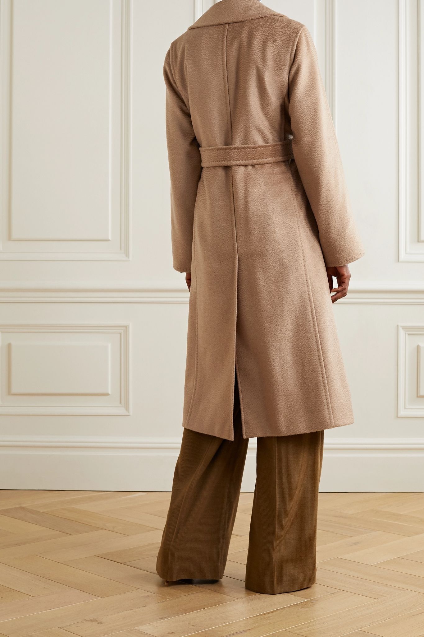 Manuela Icon belted camel hair coat - 4