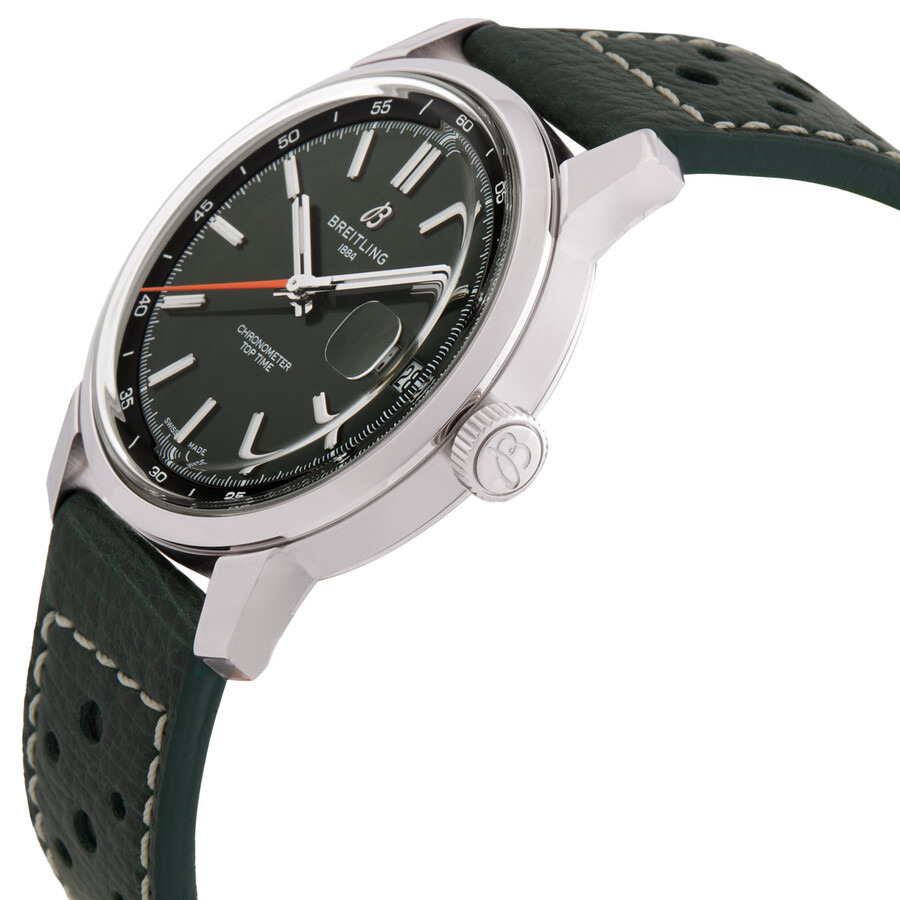 Breitling Top Time B31 Hand Wind Chronometer Green Dial Men's Watch AB3113171L1X1 - 2