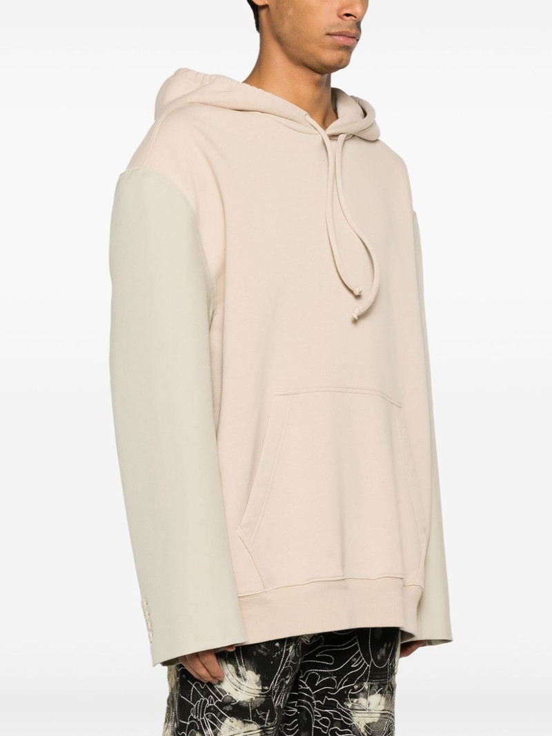 logo-appliquÃ© contrast-sleeve hoodie 3