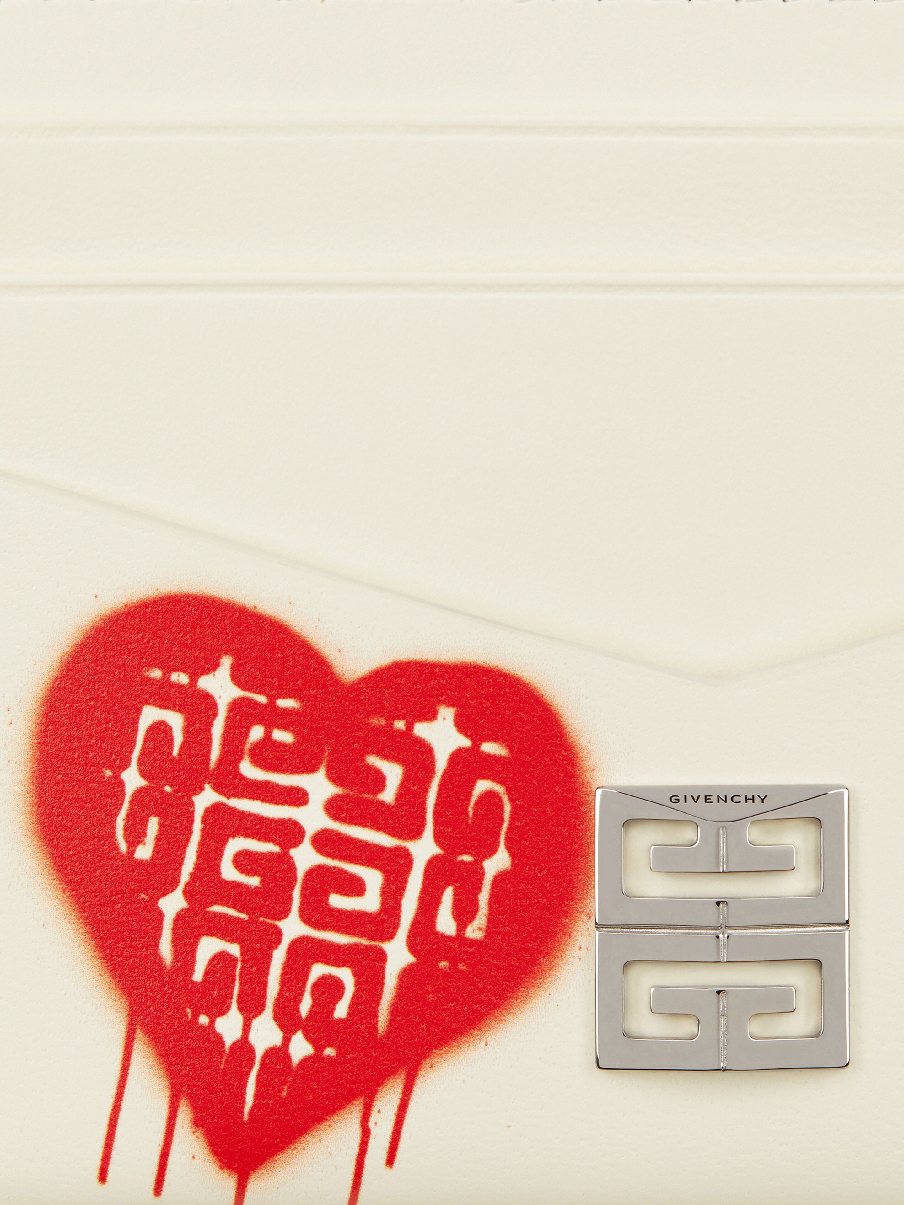 4G CARD HOLDER  IN 4G TAG EFFECT HEART PRINT CANVAS - 3