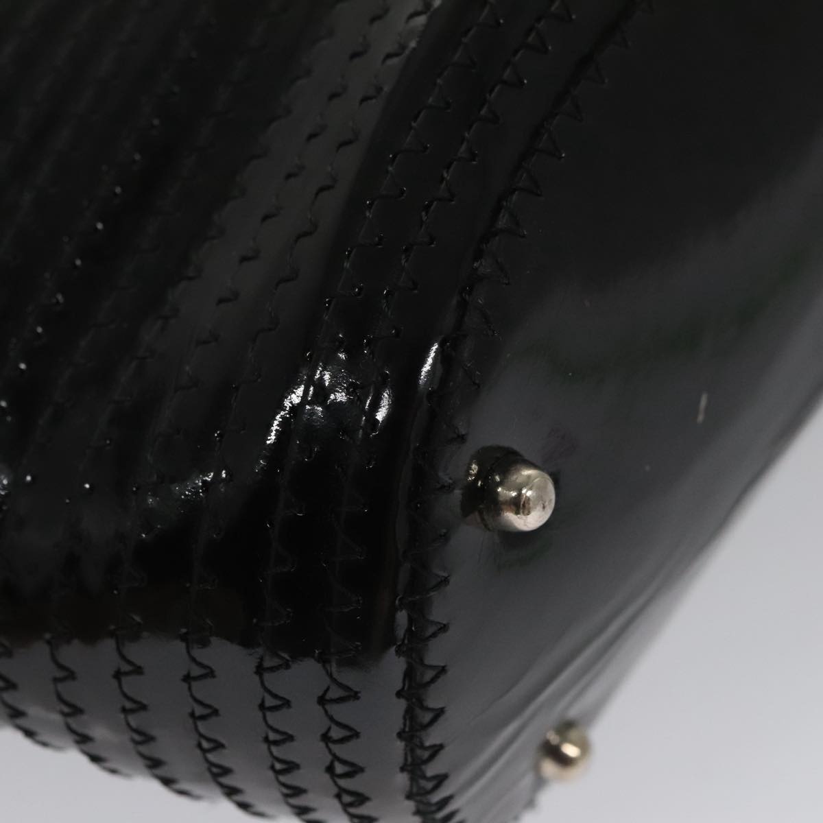 GUCCI Bamboo Hand Bag Enamel Black 002 1817 002 1817 - 12