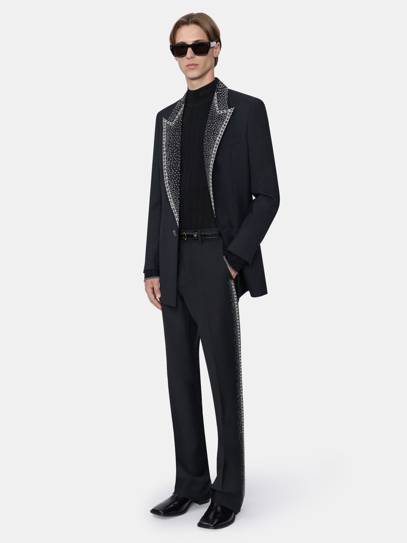 CRYSTAL STRIPE FLARE PANT 3