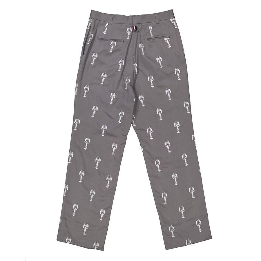 Thom Browne Men's Med Grey Lobster Half Drop Unconstructed Trouser - 6