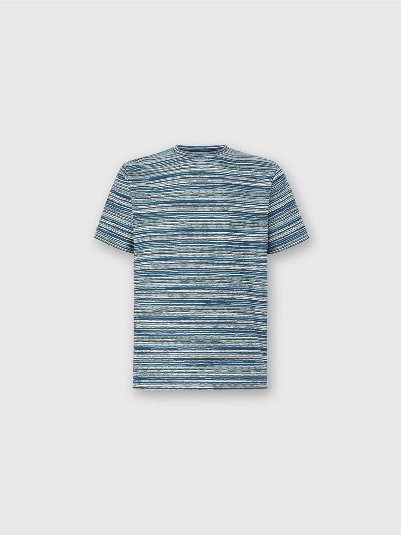 T-Shirt with Flame and Zigzag Pattern 1