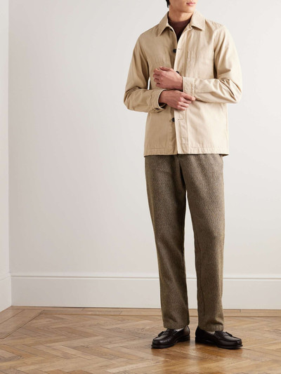 Oliver Spencer Adler Straight-Leg Cotton-Tweed Trousers outlook