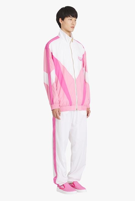 Balmain x Barbie - Pink and white nylon jacket - 7