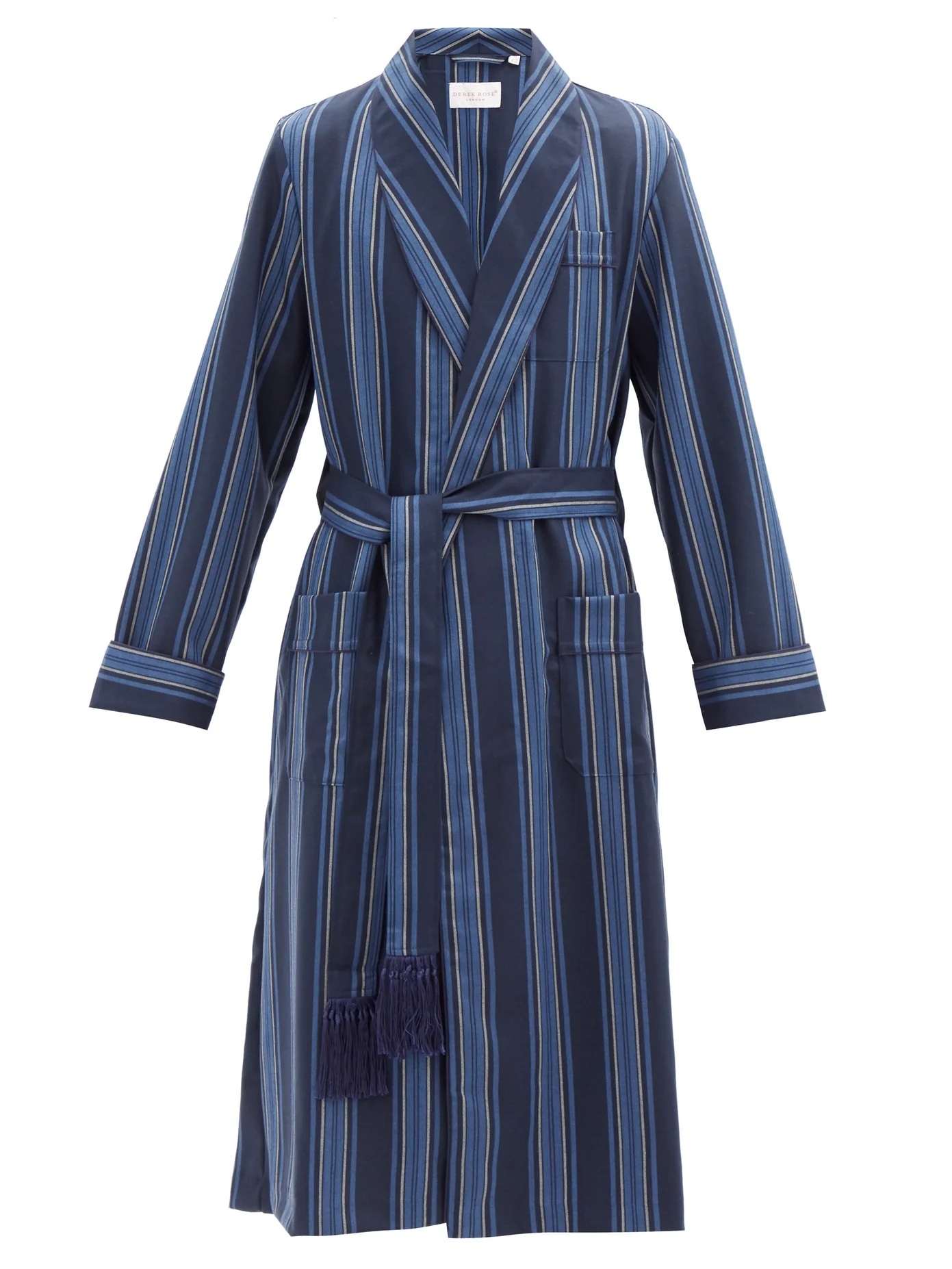 York striped wool robe - 1