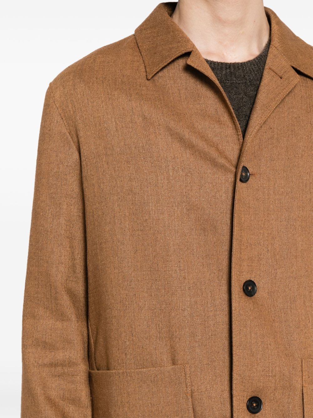PATCH-POCKET BUTTON-FASTENING JACKET - 4